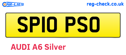 SP10PSO are the vehicle registration plates.
