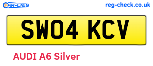 SW04KCV are the vehicle registration plates.
