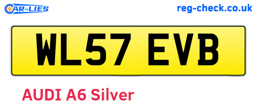 WL57EVB are the vehicle registration plates.