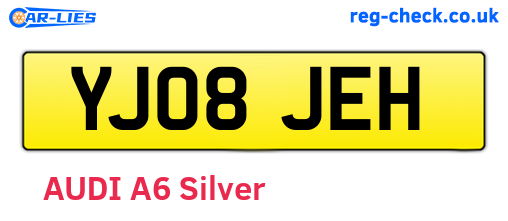 YJ08JEH are the vehicle registration plates.