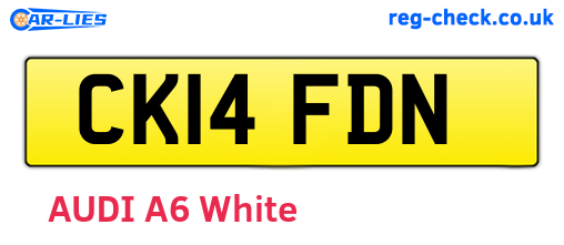 CK14FDN are the vehicle registration plates.