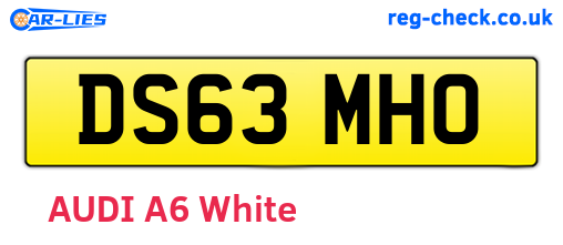 DS63MHO are the vehicle registration plates.
