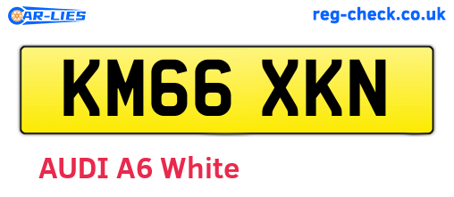 KM66XKN are the vehicle registration plates.