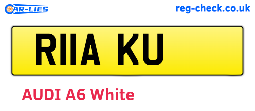 R11AKU are the vehicle registration plates.