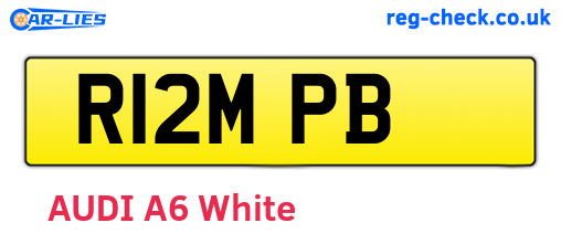 R12MPB are the vehicle registration plates.