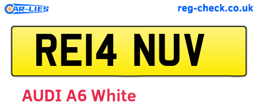 RE14NUV are the vehicle registration plates.