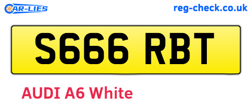 S666RBT are the vehicle registration plates.