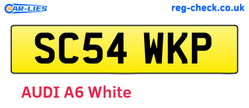 SC54WKP are the vehicle registration plates.