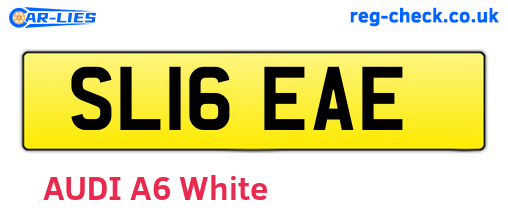 SL16EAE are the vehicle registration plates.