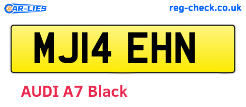 MJ14EHN are the vehicle registration plates.
