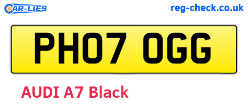 PH07OGG are the vehicle registration plates.