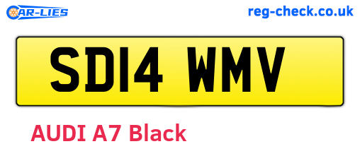 SD14WMV are the vehicle registration plates.