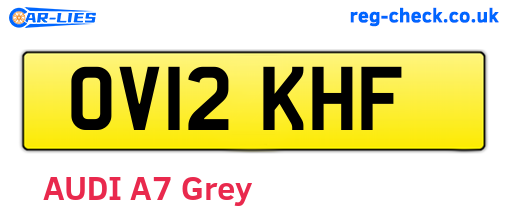 OV12KHF are the vehicle registration plates.
