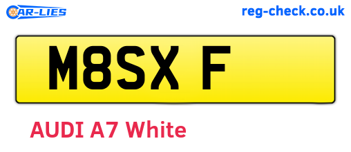 M8SXF are the vehicle registration plates.
