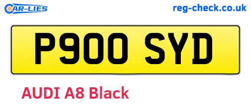 P900SYD are the vehicle registration plates.