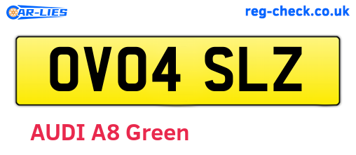 OV04SLZ are the vehicle registration plates.