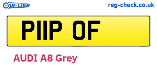 P11POF are the vehicle registration plates.