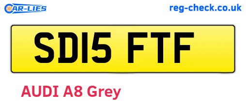 SD15FTF are the vehicle registration plates.