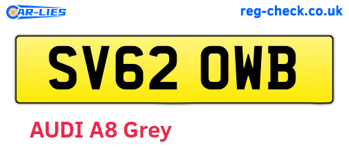 SV62OWB are the vehicle registration plates.