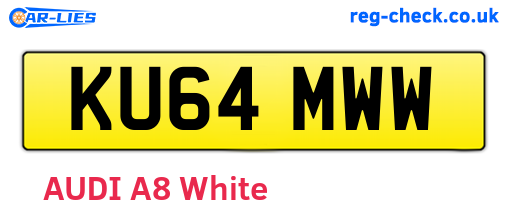 KU64MWW are the vehicle registration plates.
