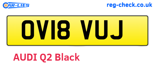 OV18VUJ are the vehicle registration plates.