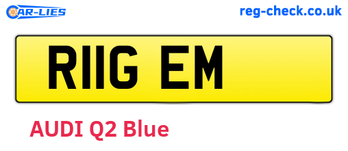 R11GEM are the vehicle registration plates.
