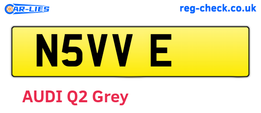 N5VVE are the vehicle registration plates.