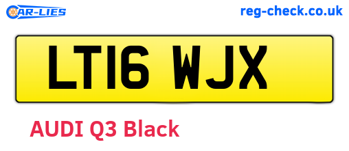 LT16WJX are the vehicle registration plates.