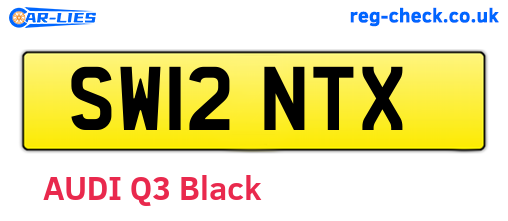 SW12NTX are the vehicle registration plates.