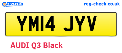YM14JYV are the vehicle registration plates.