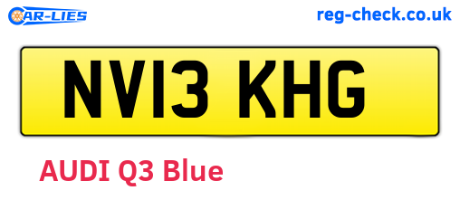 NV13KHG are the vehicle registration plates.