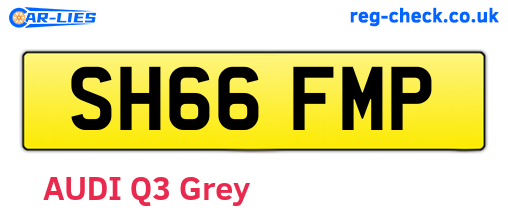 SH66FMP are the vehicle registration plates.