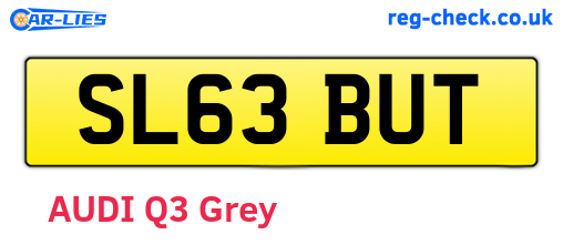 SL63BUT are the vehicle registration plates.