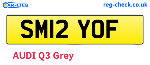 SM12YOF are the vehicle registration plates.