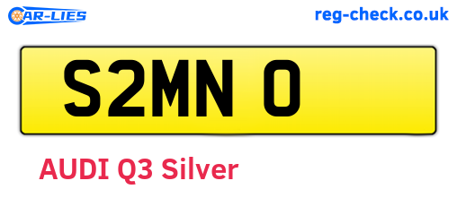 S2MNO are the vehicle registration plates.