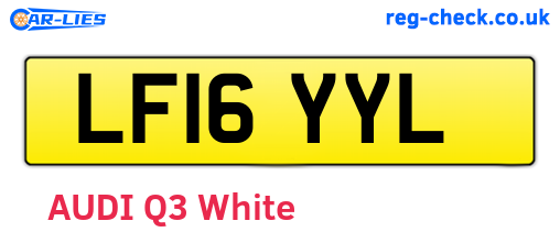 LF16YYL are the vehicle registration plates.