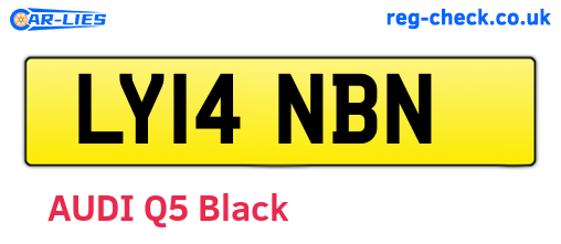 LY14NBN are the vehicle registration plates.