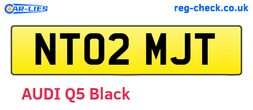 NT02MJT are the vehicle registration plates.