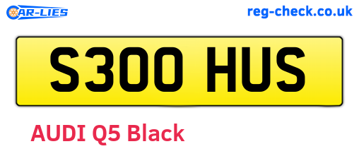 S300HUS are the vehicle registration plates.