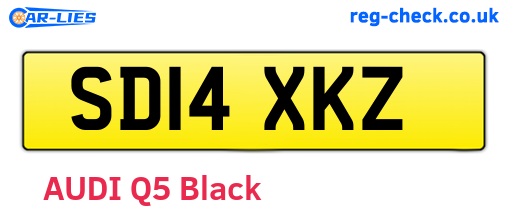 SD14XKZ are the vehicle registration plates.