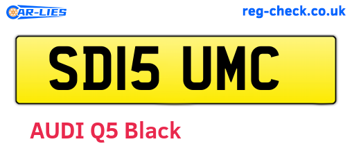 SD15UMC are the vehicle registration plates.