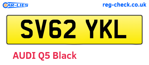 SV62YKL are the vehicle registration plates.