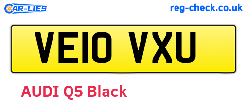 VE10VXU are the vehicle registration plates.