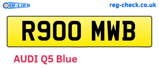 R900MWB are the vehicle registration plates.