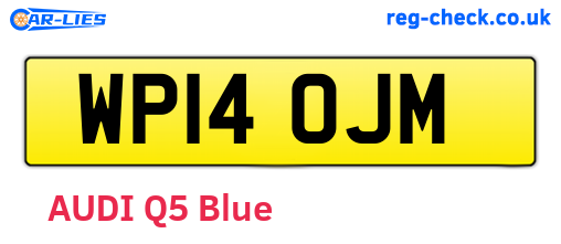 WP14OJM are the vehicle registration plates.