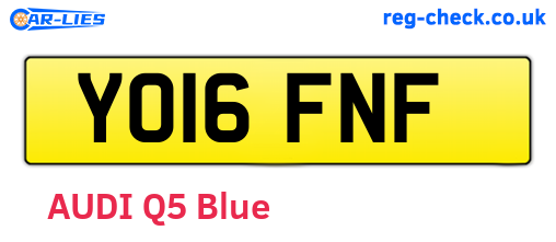 YO16FNF are the vehicle registration plates.