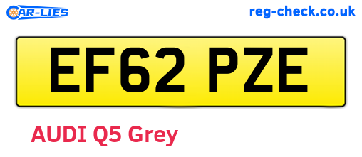 EF62PZE are the vehicle registration plates.