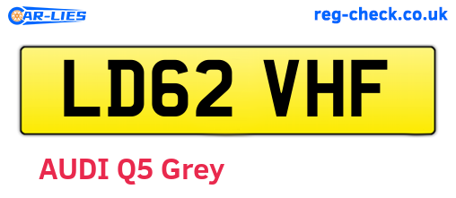 LD62VHF are the vehicle registration plates.