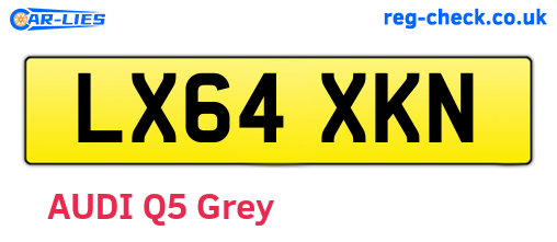 LX64XKN are the vehicle registration plates.