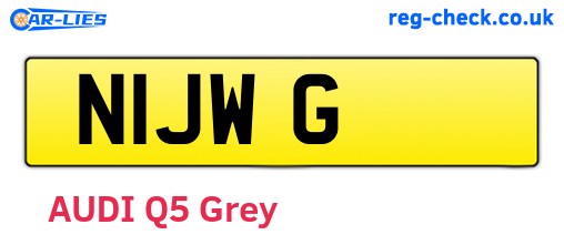 N1JWG are the vehicle registration plates.